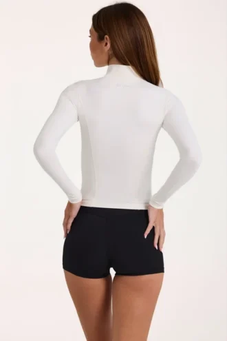 Veste zippée Soft Active en ivoire