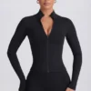 Veste zippée Soft Active en noir