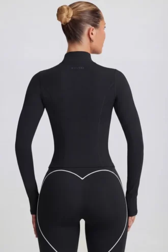 Veste zippée Soft Active en noir