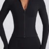 Veste zippée Soft Active en noir