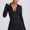 Veste zippée Soft Active en noir