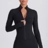 Veste zippée Soft Active en noir