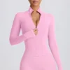 Veste zippée Soft Active en rose pâle Veste zippée Soft Active en rose pâle