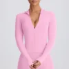 Veste zippée Soft Active en rose pâle Veste zippée Soft Active en rose pâle