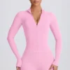 Veste zippée Soft Active en rose pâle Veste zippée Soft Active en rose pâle