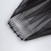 Voile Trixie à bordure en dentelle, noir Voile Trixie à bordure en dentelle, noir